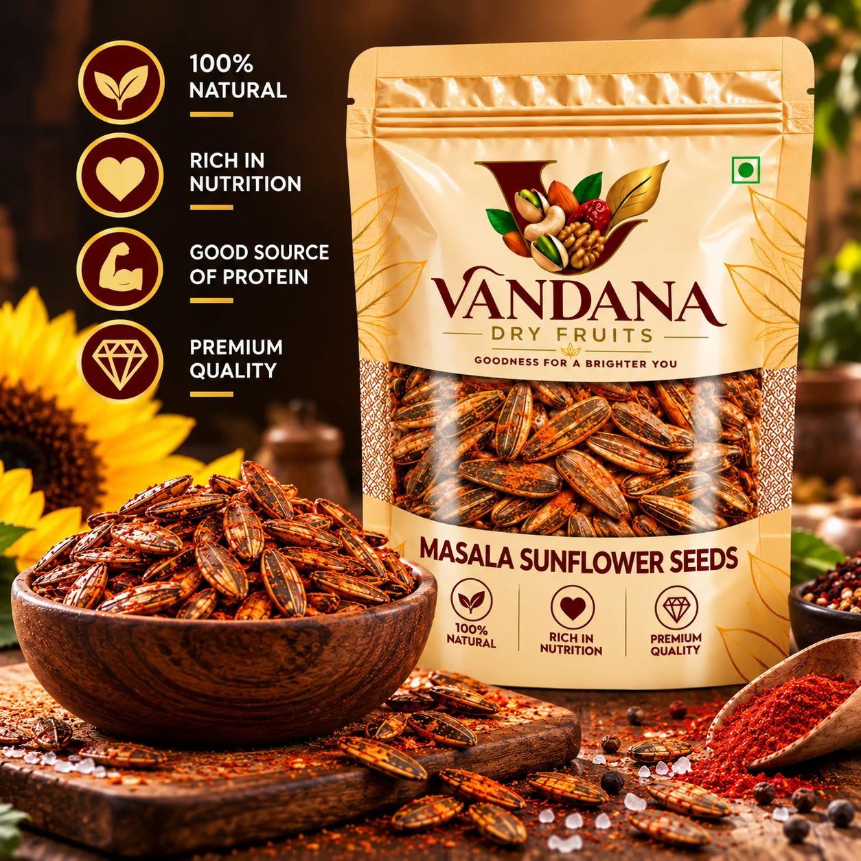 Masala Sunflower Seeds