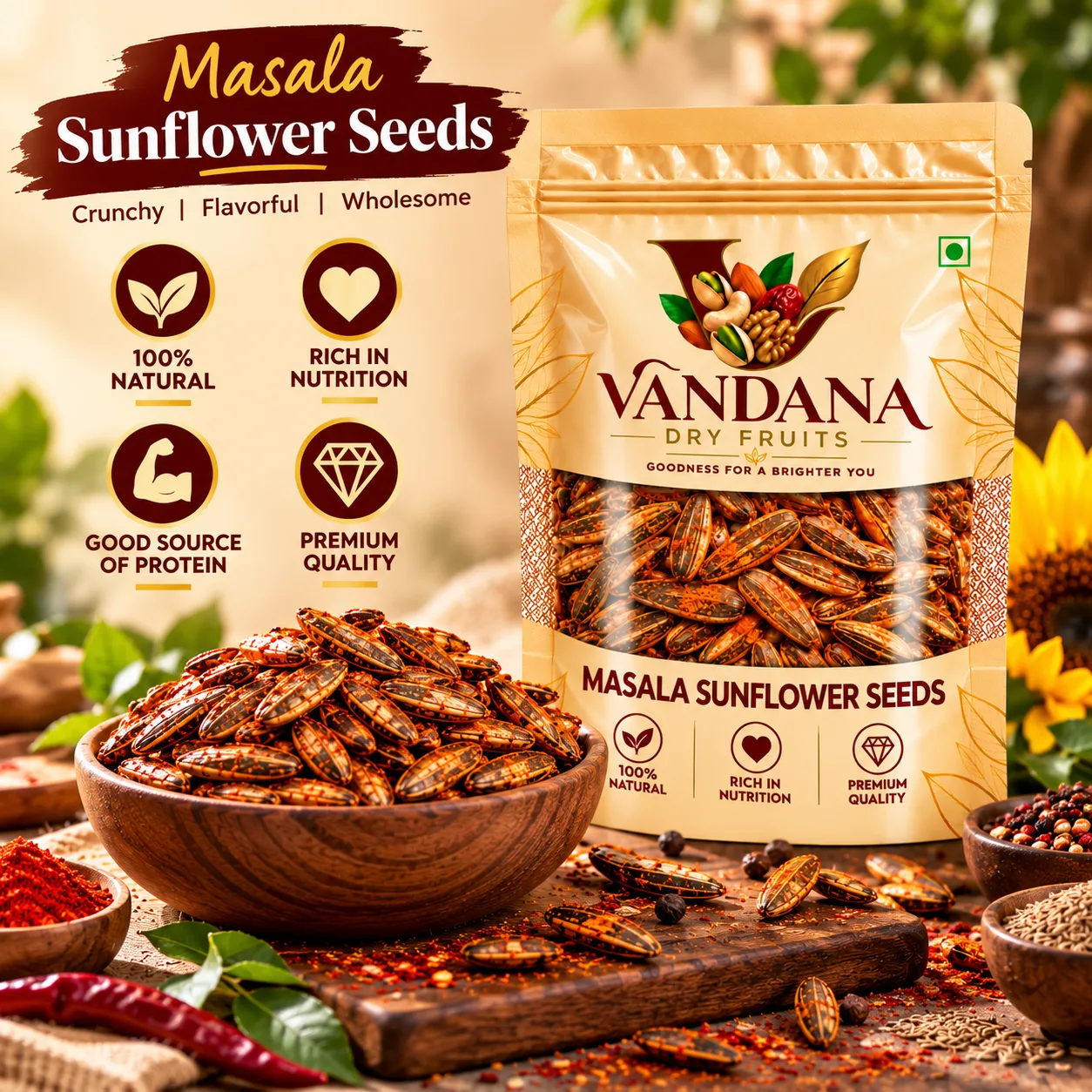 Masala Sunflower Seeds