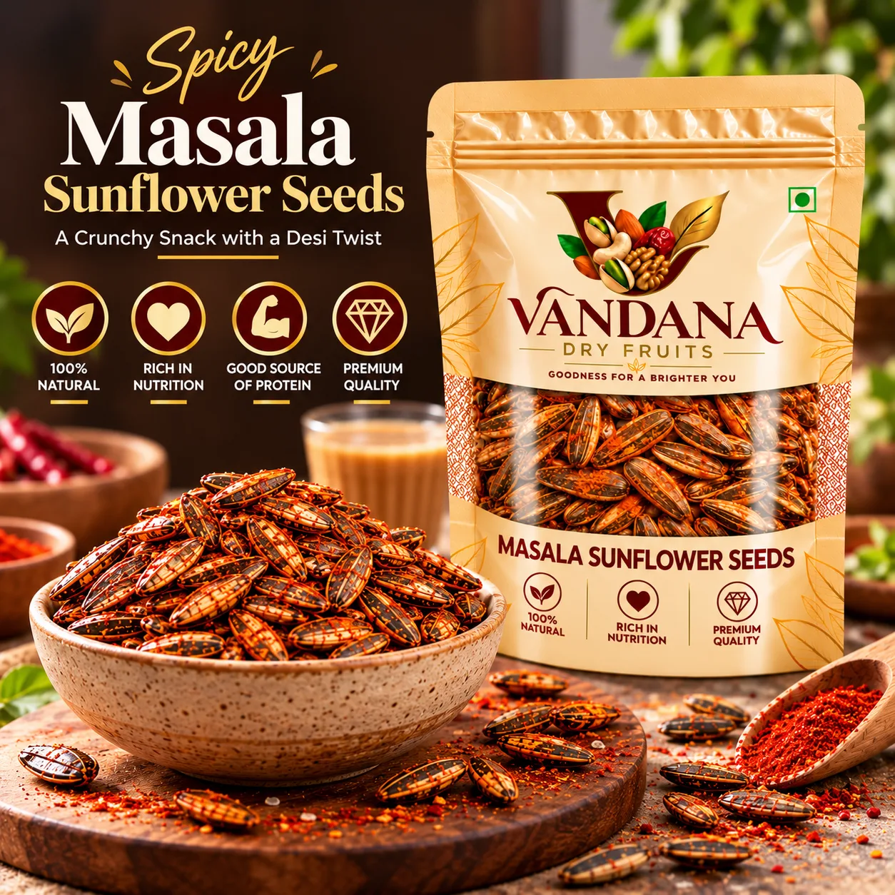 Masala Sunflower Seeds