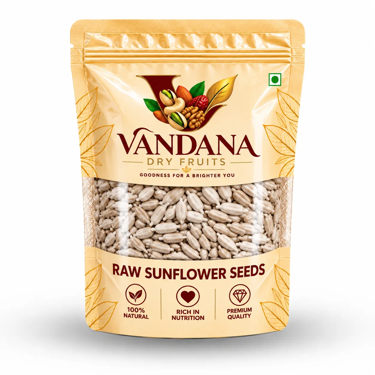 Raw Sunflower Seeds Pouch