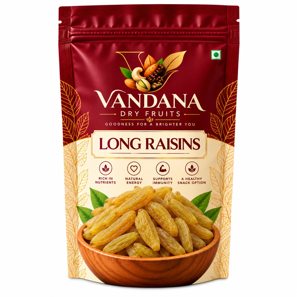 Vandana Long Raisins Pouch